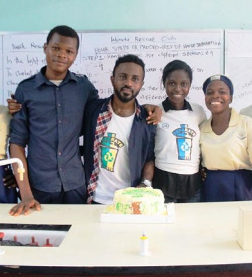 Celebrating my birthday with members of Waste Rescue Club Photo: Retink Media