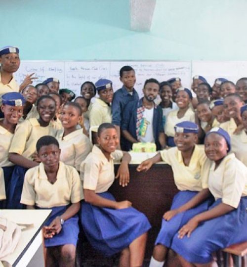 Still in celebration mood with Waste Rescue Club members Photo: Retink Media