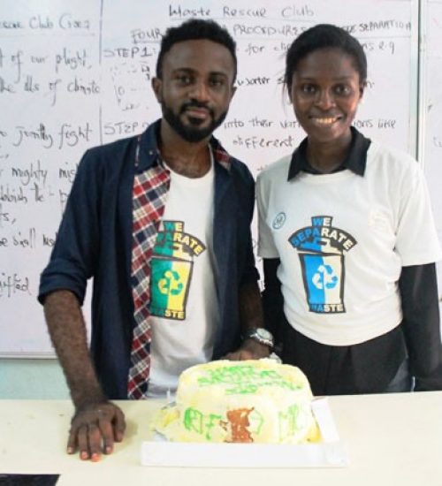 Gloria Ikegbule, a founding partner of the WeSeparateWaste project, played a huge part in the tremendous success of the project. Photo: Retink Media